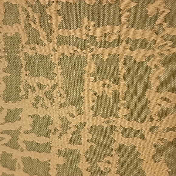 No brand name, yet Vintage Other - TABLECLOTH VINTAGE Thick 52" X 96" REVERE Green On Gold, Gold On Green, Easter?